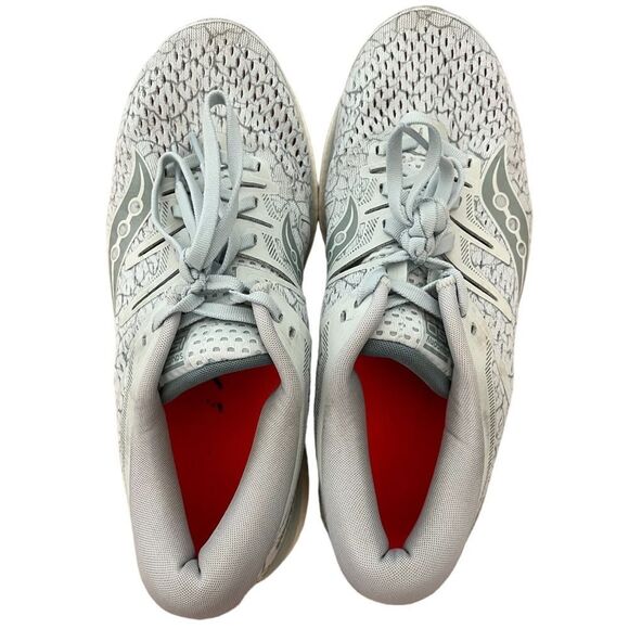 Saucony Hurricane Iso 5 Women's Running Shoe in Light Blue - Picture 3 of 10